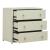 East End MDF & Wood Veneer Accent Cabinet w/3 Drawers