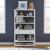East End MDF & Wood Veneer Accent Bookcase w/6 Shelf & Drawer