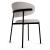 Oleandro Boucle Fabric/Metal Dining Chair