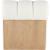 Swoon Faux Sheepskin Accent Chair with White Oak Veneer Base