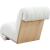 Swoon Faux Sheepskin Accent Chair with White Oak Veneer Base