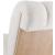 Swoon Faux Sheepskin Accent Chair with White Oak Veneer Base