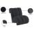 Swoon Faux Sheepskin Accent Chair with Black Oak Veneer Base