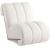Swoon Faux Sheepskin Accent Chair with Black Oak Veneer Base