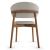 Oleandro Boucle Fabric/Wood Dining Chair