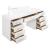 Felicity Vanity Desk w/9 Drawers & Lighted Mirror 