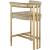 Marcello Velvet Counter Stool with Brushed Brass Frame
