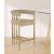 Marcello Velvet Counter Stool with Brushed Brass Frame
