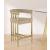 Marcello Velvet Counter Stool with Brushed Brass Frame