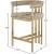 Marcello Velvet Counter Stool with Brushed Brass Frame