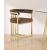 Marcello Velvet Counter Stool with Brushed Brass Frame