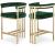 Marcello Velvet Counter Stool with Brushed Brass Frame