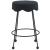 Fleur Boucle Fabric Counter Stool with Matte Black Metal Legs