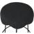Fleur Boucle Fabric Counter Stool with Matte Black Metal Legs