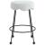 Fleur Boucle Fabric Counter Stool with Matte Black Metal Legs
