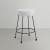Fleur Boucle Fabric Counter Stool with Matte Black Metal Legs