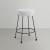 Fleur Boucle Fabric Counter Stool with Matte Black Metal Legs