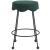 Fleur Boucle Fabric Counter Stool with Matte Black Metal Legs