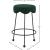 Fleur Boucle Fabric Counter Stool with Matte Black Metal Legs
