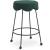 Fleur Boucle Fabric Counter Stool with Matte Black Metal Legs