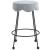 Fleur Boucle Fabric Counter Stool with Matte Black Metal Legs