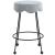 Fleur Boucle Fabric Counter Stool with Matte Black Metal Legs