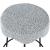 Fleur Boucle Fabric Counter Stool with Matte Black Metal Legs