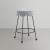 Fleur Boucle Fabric Counter Stool with Matte Black Metal Legs