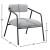 Carly Boucle Fabric Accent Chair