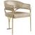 Madelyn Velvet Dining Chair with Brushed Brass Frame