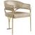 Madelyn Velvet Dining Chair with Brushed Brass Frame