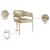 Madelyn Velvet Dining Chair with Brushed Brass Frame