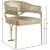 Madelyn Velvet Dining Chair with Brushed Brass Frame