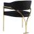 Madelyn Velvet Dining Chair with Brushed Brass Frame