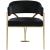 Madelyn Velvet Dining Chair with Brushed Brass Frame
