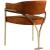 Madelyn Velvet Dining Chair with Brushed Brass Frame