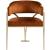 Madelyn Velvet Dining Chair with Brushed Brass Frame