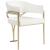 Madelyn Velvet Dining Chair with Brushed Brass Frame