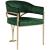 Madelyn Velvet Dining Chair with Brushed Brass Frame