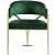 Madelyn Velvet Dining Chair with Brushed Brass Frame