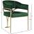 Madelyn Velvet Dining Chair with Brushed Brass Frame