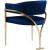 Madelyn Velvet Dining Chair with Brushed Brass Frame