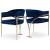 Madelyn Velvet Dining Chair with Brushed Brass Frame