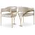 Madelyn Velvet Dining Chair with Brushed Brass Frame