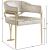 Madelyn Velvet Dining Chair with Brushed Brass Frame