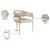 Madelyn Velvet Dining Chair with Brushed Brass Frame