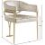 Madelyn Velvet Dining Chair with Brushed Brass Frame