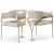 Madelyn Velvet Dining Chair with Brushed Brass Frame