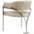 Madelyn Velvet Dining Chair with Brushed Chrome Metal Frame