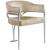 Madelyn Velvet Dining Chair with Brushed Chrome Metal Frame
